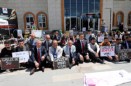 Ağrı Milli Eğitim Müdürü Kökrek, Filistin’e destek oturma eylemine katıldı