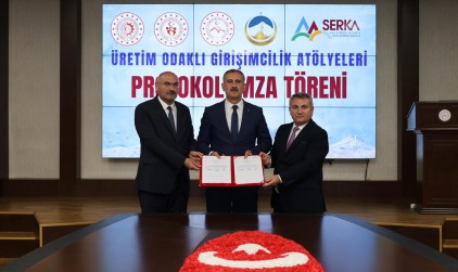 Ağrı Üretim Odaklı Girişimcilik Atölyeleri Projesinin İmza Töreni Gerçekleştirildi