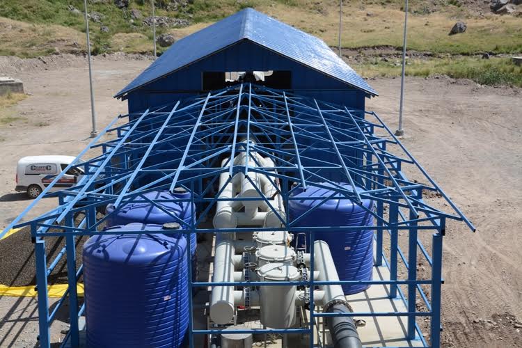 Patnos Belediyesi İçme Suyu Paket Arıtma Tesisi Tamamlandı.
