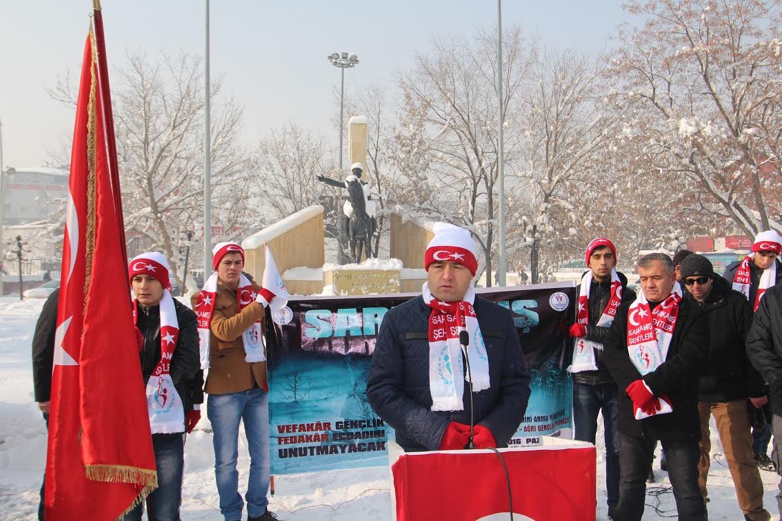 Ağrı’da Sarıkamış Şehitleri anısına yürüyüş yapıldı.