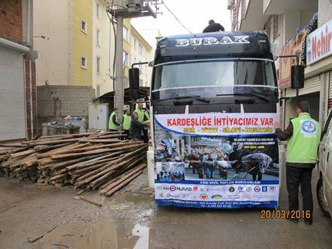 AĞRI’DAN CİZRE’YE KARDEŞLİK YARDIMI ULAŞTI