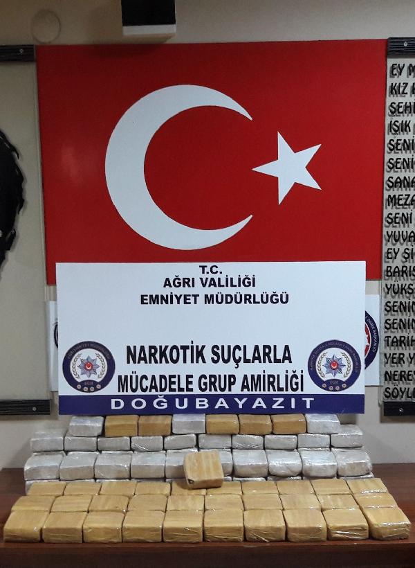 Ağrı’da 36 kilogram eroin ele geçirildi