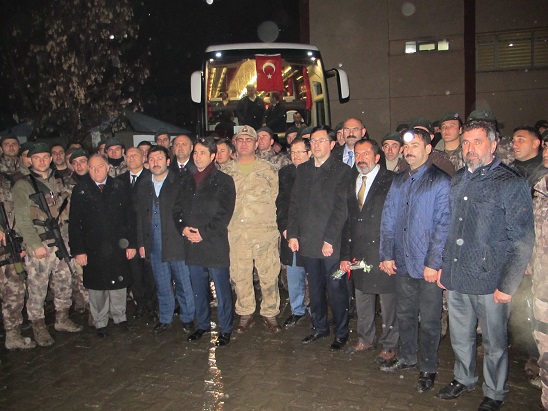 PÖH’ler Ağrı’dan Afrin’e uğurlandı