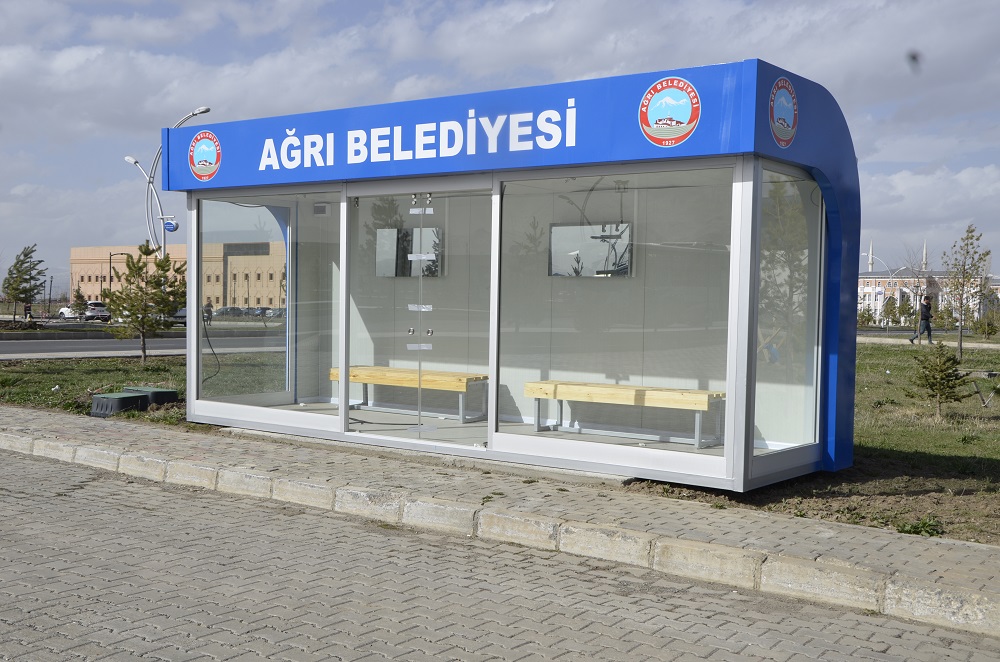 Ağrı Belediyesinden Kapalı Durak Uygulaması