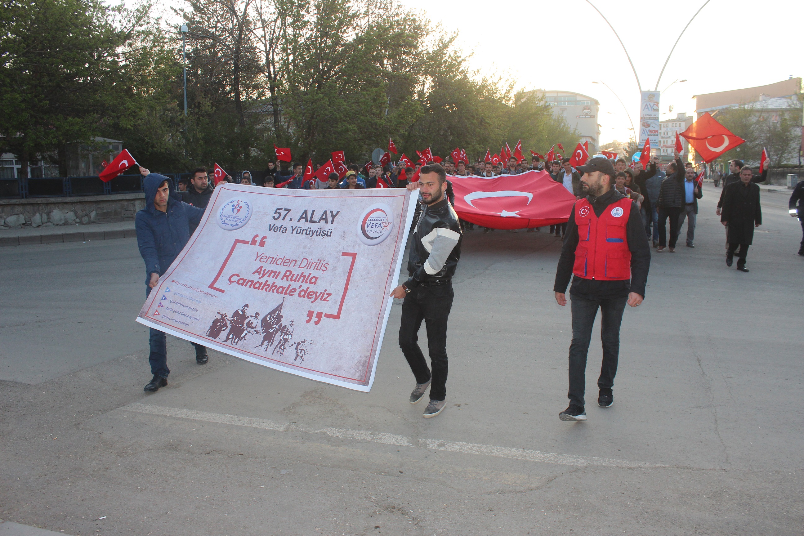 Ağrı’da ‘57 Alay Vefa Yürüyüşü’ Gerçekleşti