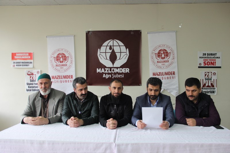 Mazlumder Ağrı: 28 ŞUBAT  Mağdurları Halen Cezaevlerinde
