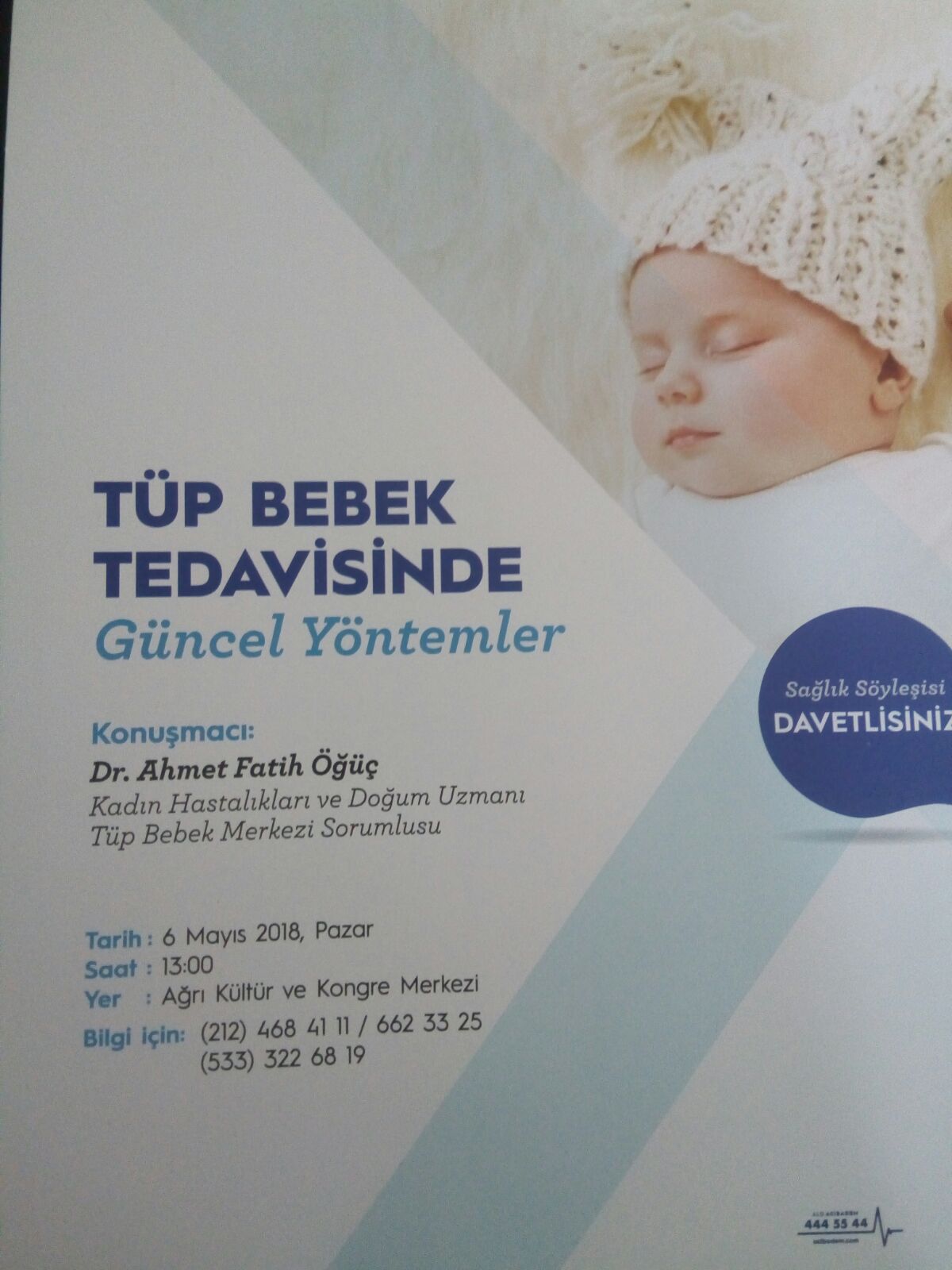 Ağrı’da Tüp bebek tedavisi halk söyleşisi