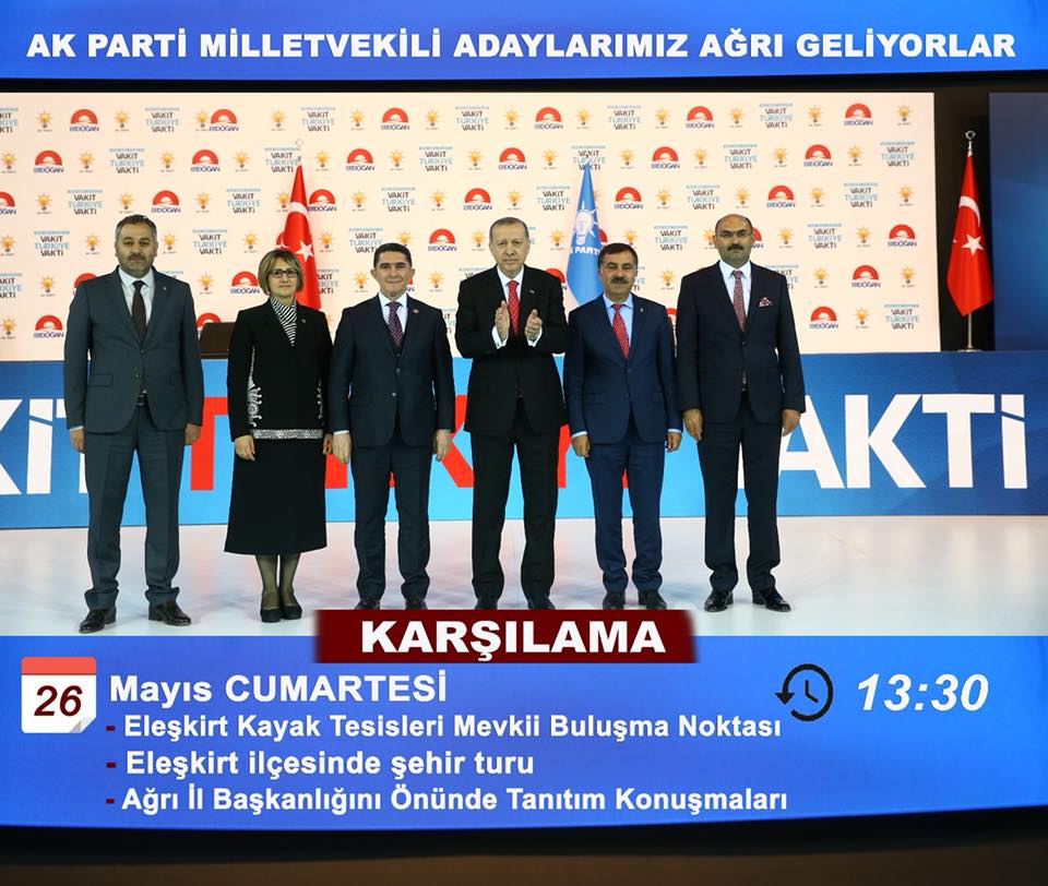 Ağrı’da AK Parti Milletvekili Adaylarına karşılama