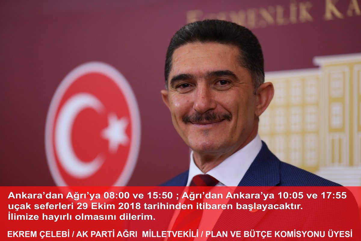 Ağrı-Ankara Uçuşları Saat 10:00 Ve 18:00 Olarak Belirlendi
