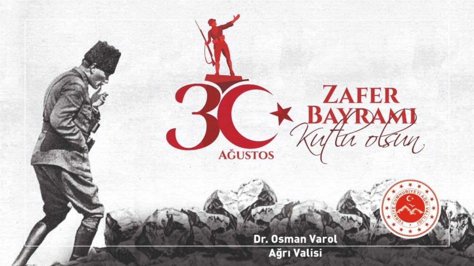 Vali Dr. Osman Varol, 30 Ağustos Zafer Bayramı’nın 98. Yıl Dönümü Dolayısıyla Bir Mesaj Yayımladı