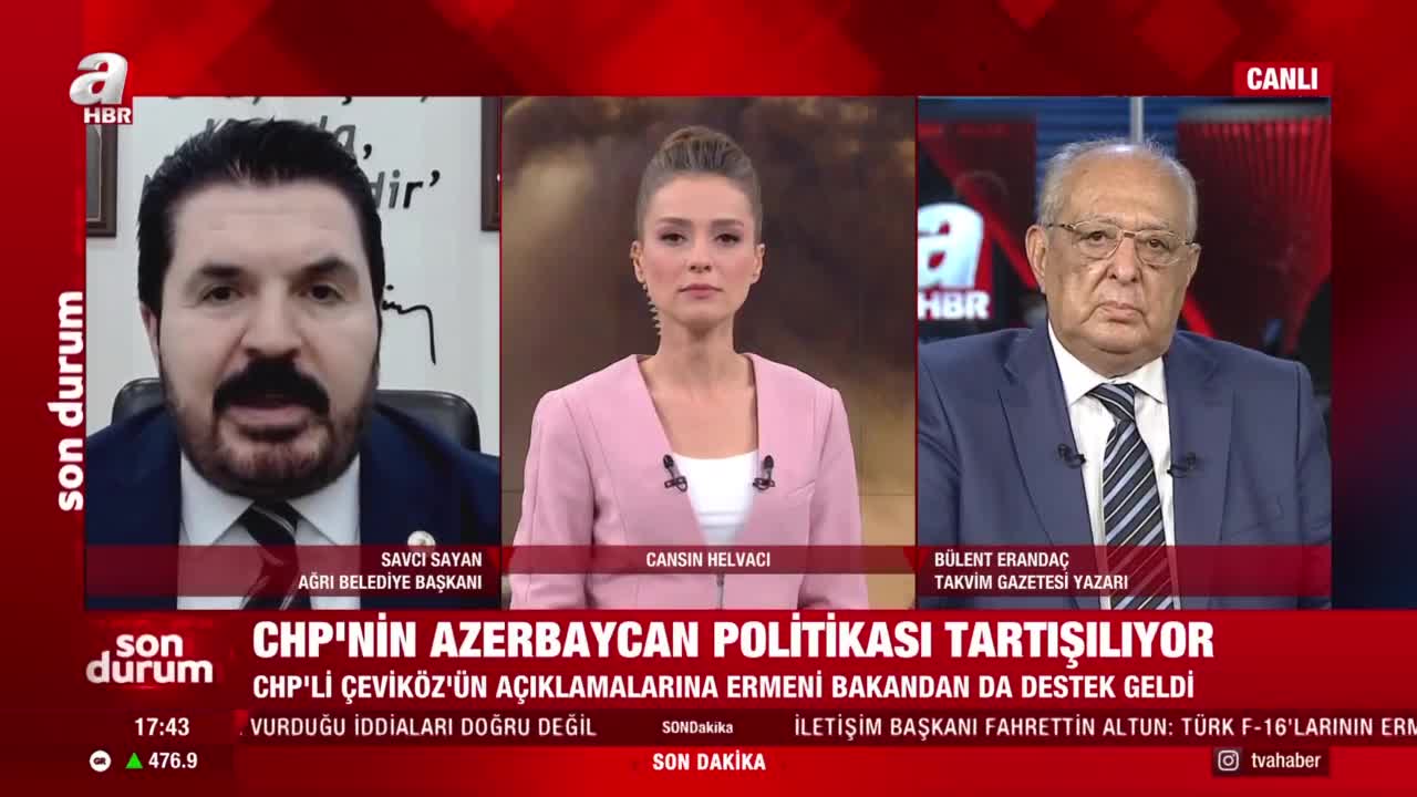Türkiye ve Azerbaycan’a iftira atan CHP’li Ünal Çeviköz neyin peşinde? Savcı Sayan A Haber’de değerlendirdi.