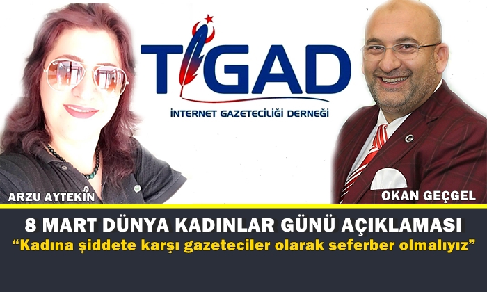 TİGAD 8 MART DÜNYA KADINLAR GÜNÜ AÇIKLAMASI