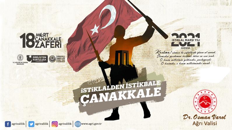 Valimiz Dr. Osman Varol, 18 Mart Çanakkale Zaferi dolayısı ile bir mesaj yayımladı.